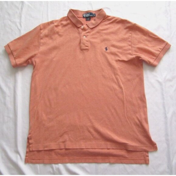 Polo Ralph Lauren Other - Men's Polo Ralph Lauren Cotton Orange Short Sleeve Shirt Sz L (MT317)